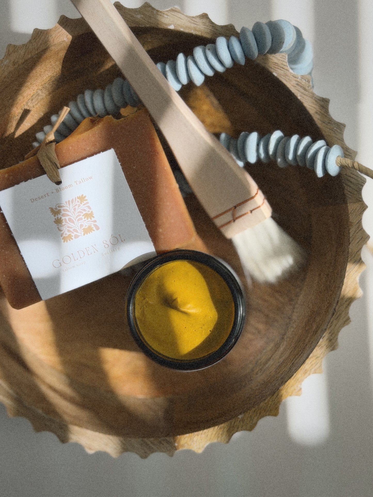 Desert Bloom Collection: Golden Dune Face Mask